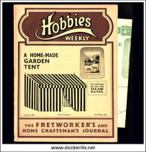 Hobbies Weekly Magazine, Vol. 90, No. 2333, July 6th, 1940. Plan For An Inlaid Picture. Text.