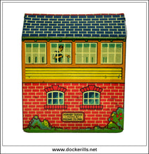 Hornby Trains 'O' Gauge M Station Set, A845, Meccano. Vintage Tin Plate Railway Toy. Boxed.