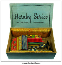 Hornby Trains 'O' Gauge M Station Set, A845, Meccano. Vintage Tin Plate Railway Toy. Boxed.