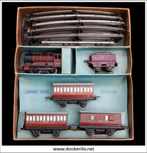 Meccano, Hornby Trains 'O' Gauge LMS Passenger Train Set 1.