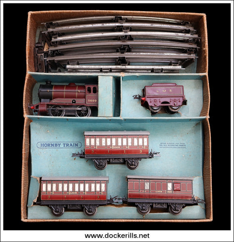 Meccano, Hornby Trains 'O' Gauge LMS Passenger Train Set 1.