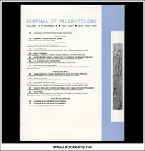 Journal Of Paleontology, Volume 75, No. 4, 2001. Back cover.