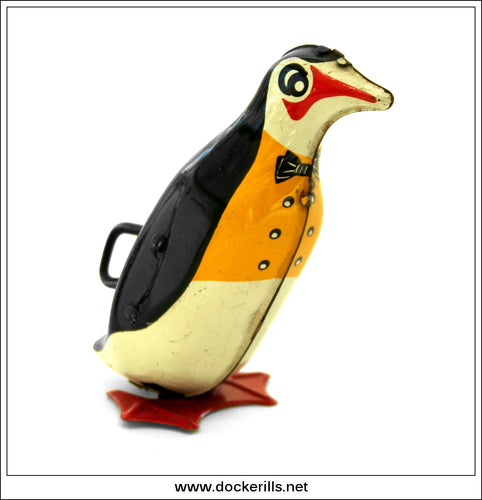 Penguin, Tin Plate Clockwork Novelty Toy, Joustra, France 1.