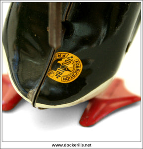 Penguin, Tin Plate Clockwork Novelty Toy, Joustra, France 3.