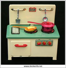 Kitchen Range, MM 702. Vintage Tin Plate Toy, China 02.