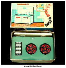 Kitchen Range, MM 702. Vintage Tin Plate Toy, China 03.