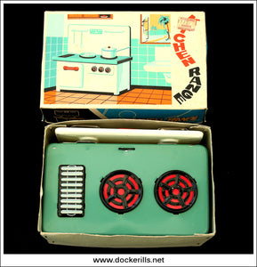 Kitchen Range, MM 702. Vintage Tin Plate Toy, China 03.