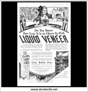 Liquid Veneer. Boxed Trial / Sample Bottle circa. 1905-20. With Introductory Letter. Liquid Veneer Co. Ltd.