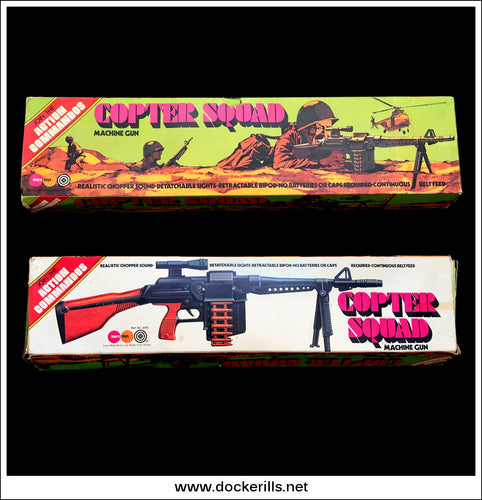 Marx Copter Squad Machine Gun Toy, Spare Box.