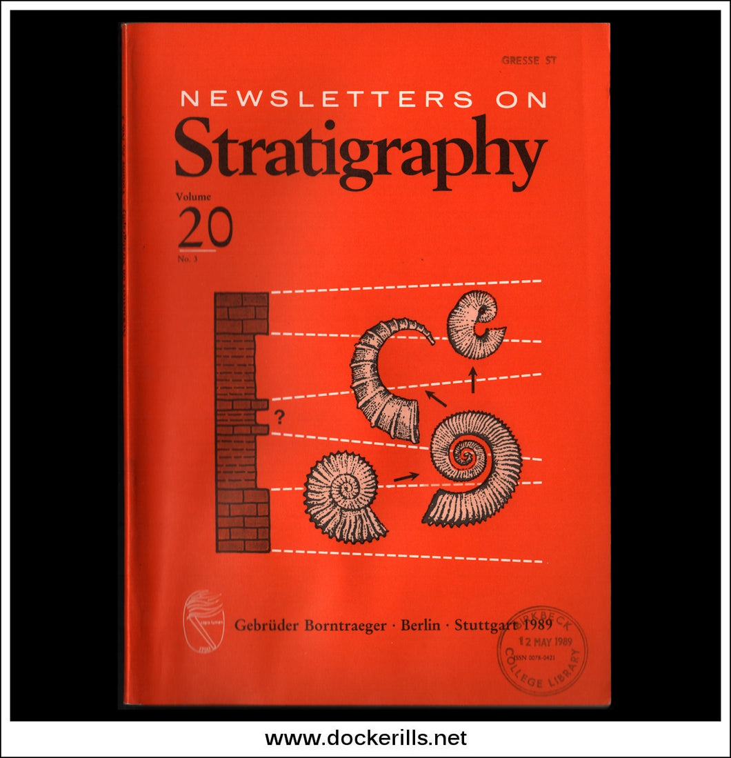 Newsletter On Stratigraphy Volume 20, Number 3.