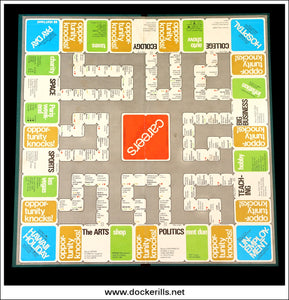Parker Careers. Vintage Board Game, 1971 Edition. Player Board.