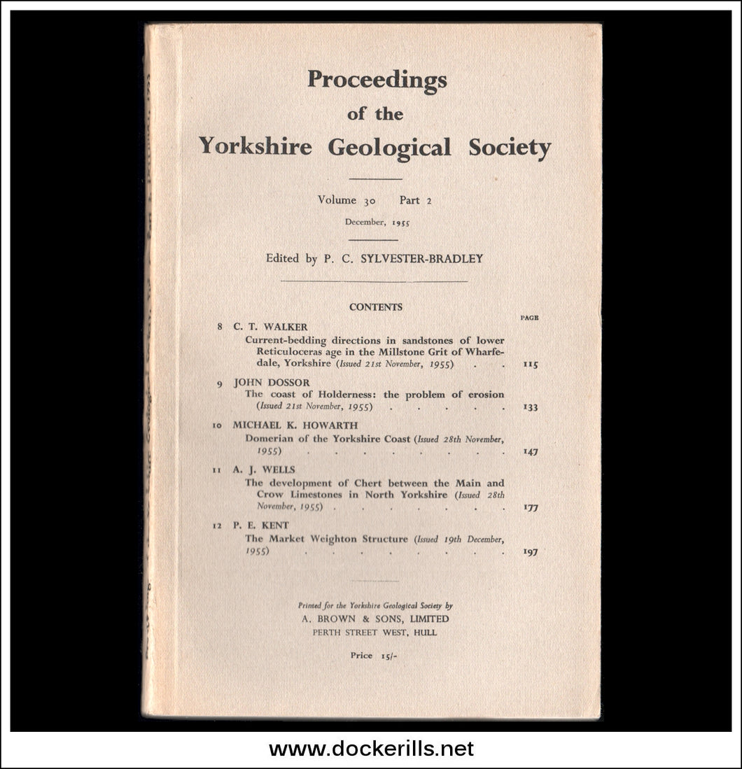 Proceedings of the Yorkshire Geological Society, Vol. 30, Part 2, 1955.