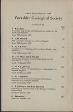 Proceedings of the Yorkshire Geological Society, Vol. 36, Part 2, 1967. Contents.
