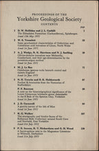 Proceedings of the Yorkshire Geological Society, Vol. 39, Part 1, 1972. Contents.