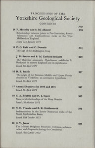 Proceedings of the Yorkshire Geological Society, Vol. 39, Part 3, 1973.