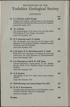 Proceedings of the Yorkshire Geological Society, Vol. 39, Part 4, 1973. Contents.