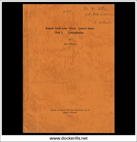 Rugose Coral From Fukuji, Central Japan, Part 1, Carboniferous, I. Niikawa.