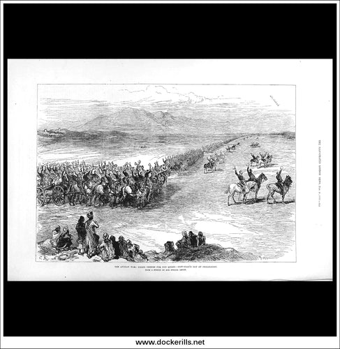 Full Page From The Illustrated London News Newspaper - Febuary 15th, 1879 - The Afghan War: Three Cheers For The Queen, New Year's Day At Jellalabad.