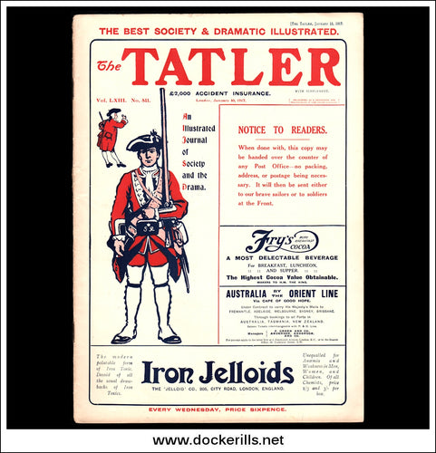 The Tatler Magazine, January 10th, 1917. Vol. LXIII, No. 811.