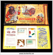 Waddingtons Buccaneer. Vintage Board Game, 1971 Edition. Box Contents.
