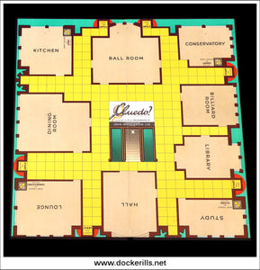 Waddingtons Cluedo. Vintage Board Game, 1975 Edition. Playing Board.