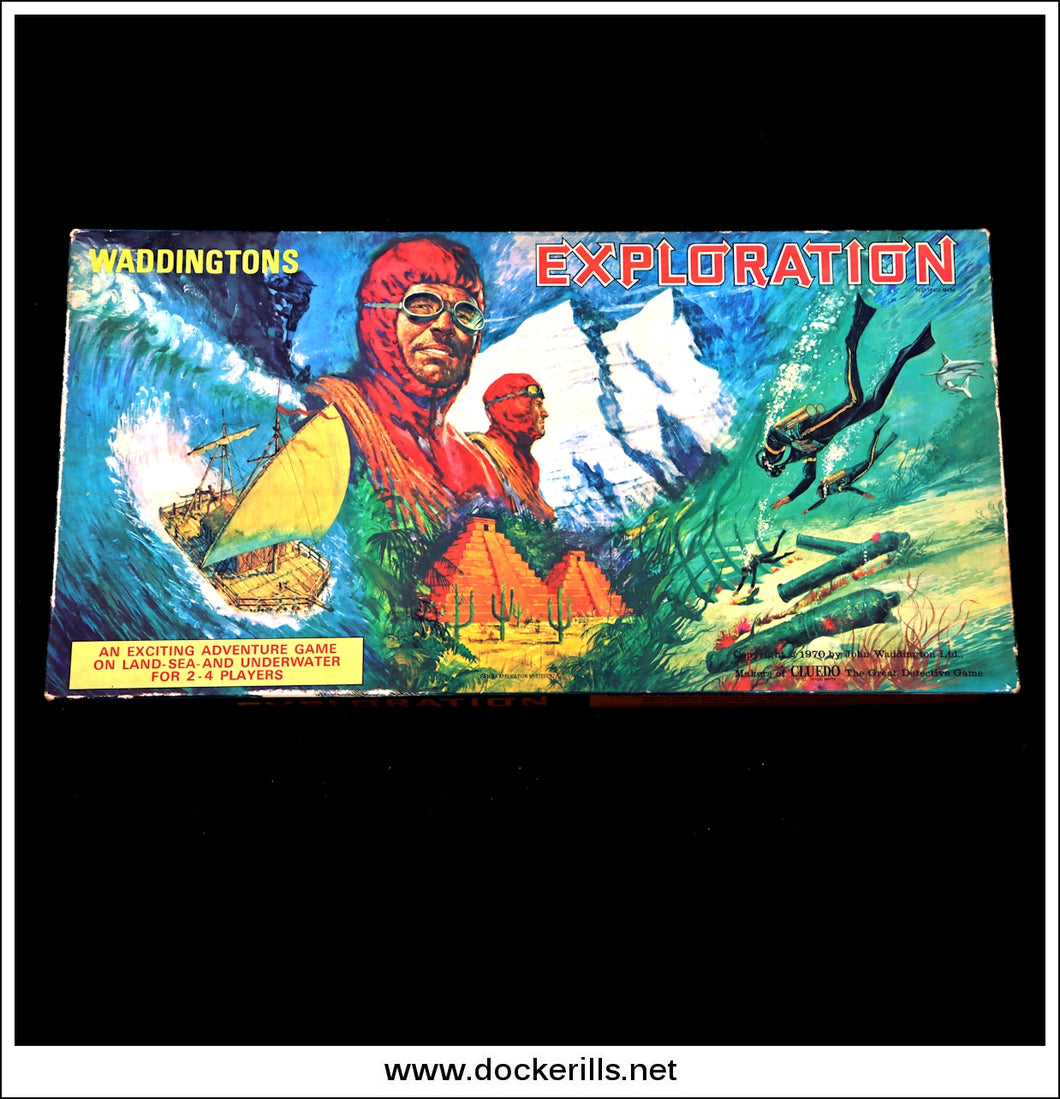 Waddingtons Exploration. Vintage Board Game, 1970 Edition. Box.