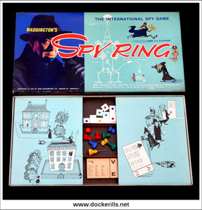 Waddingtons Spy Ring. Vintage Board Game, 1965 Edition. Box Contents.
