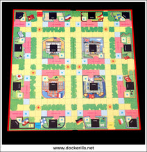 Waddingtons Spy Ring. Vintage Board Game, 1965 Edition. Playing Board.