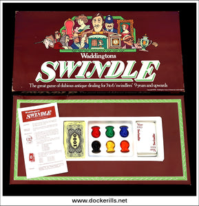 Waddingtons Swindle. Vintage Board Game, 1976 Edition. Box Contents.