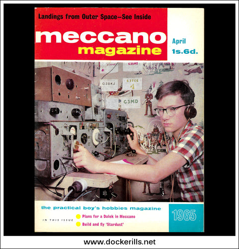 Meccano Magazine Vol. 50. No. 4 April 1965. Cover - Short Wave Radio Reciever
