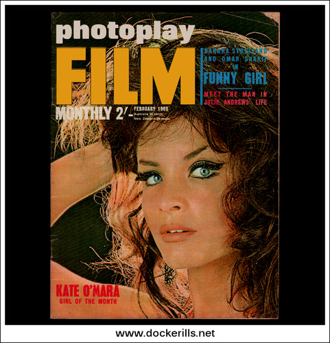 Photoplay Film Magazine, February, 1969, Vol. 20, No. 2. Kate O'Mara Cover.