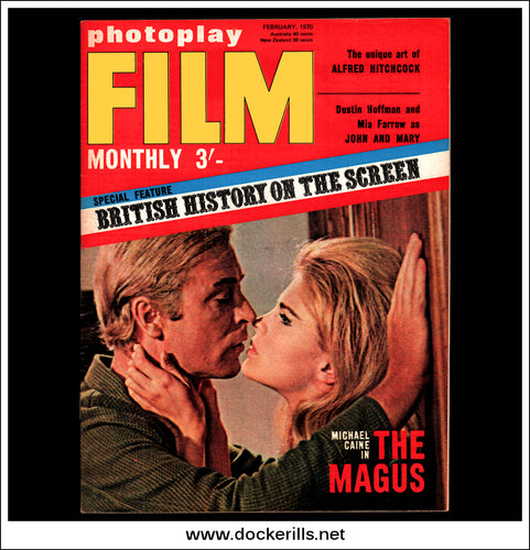 Photoplay Film Magazine, February, 1970, Vol. 21, No. 2.  Michael Caine / The Magus Cover.