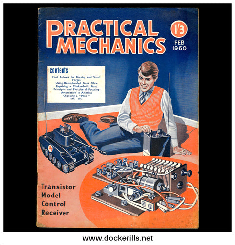 Practical Mechanics Magazine, February, 1960. Bellows, Radio Control.
