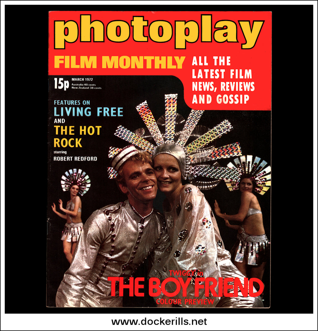 Photoplay Film Magazine, March, 1972, Vol. 23, No. 3. Cover - Twiggy / The Boyfriend.