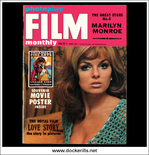 Photoplay Film Magazine, April, 1971, Vol. 22, No. 4.  Julie Ege Cover.