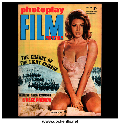 Photoplay Film Magazine, May, 1968, Vol. 19, No. 4. Charge Of The Light Brigade, Sylva Koscina Cover.