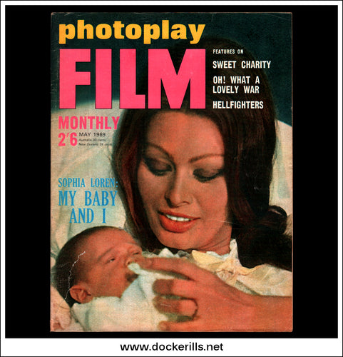 Photoplay Film Magazine, May, 1969, Vol. 20, No. 5. Sophia Loren Cover.