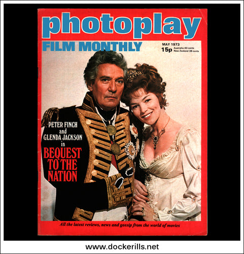 Photoplay Film Magazine, May, 1973, Vol. 24, No. 5. Cover - Peter Finch & Glenda Jackson / Bequest To The Nation.