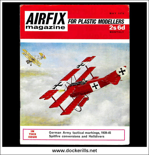 Airfix Magazine, May, 1970. 'Red Baron' Manfred Von Richthofen In His Fokker DR1 Triplane.