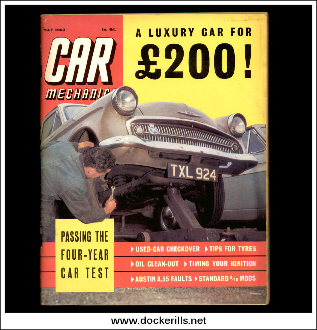 Car Mechanics Magazine May 1962 - Austin A.55, Mini, Standard 8