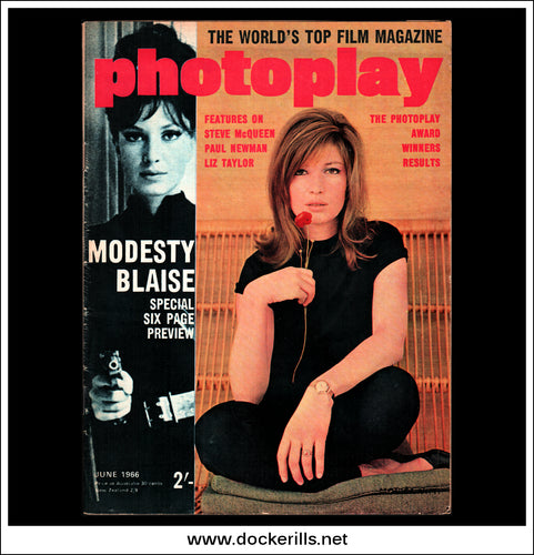 Photoplay Film Magazine, June, 1966, Vol. 17, No. 6. Cover - Monica Vitti.