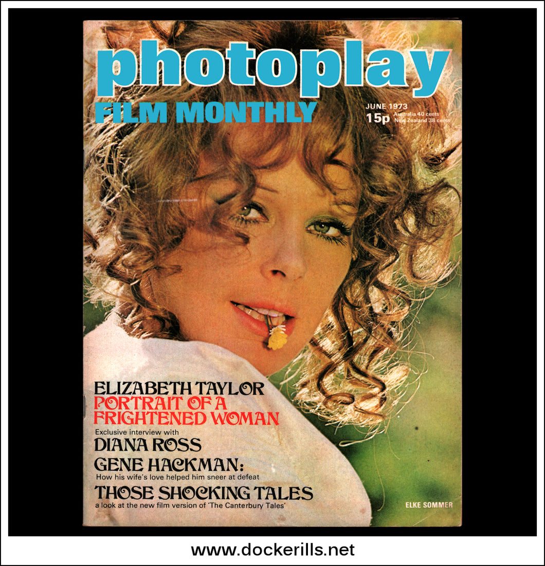 Photoplay Film Magazine, June, 1973, Vol. 24, No. 6. Cover - Elke Sommer.