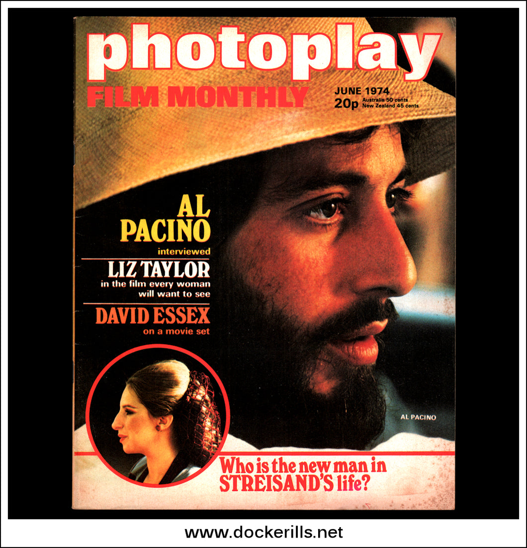 Photoplay Film Magazine, June, 1974, Vol. 25, No. 6. Cover - Al Pacino.