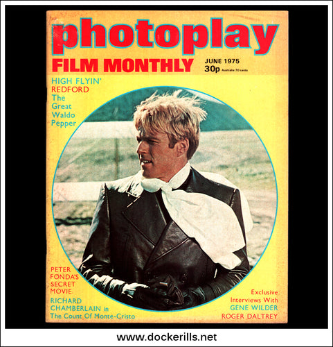 Photoplay Film Magazine, June, 1975, Vol. 26, No. 6. Cover - Robert Redford.