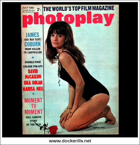Photoplay Film Magazine, July, 1966, Vol. 17, No. 7. Cover - Marisa Mell.