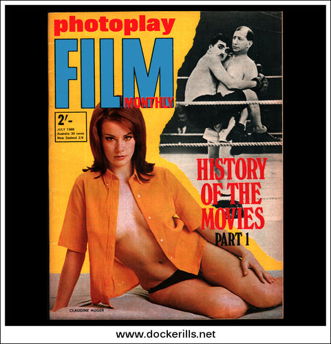 Photoplay Film Magazine, July, 1968, Vol. 19, No. 7. Claudine Auger Cover.