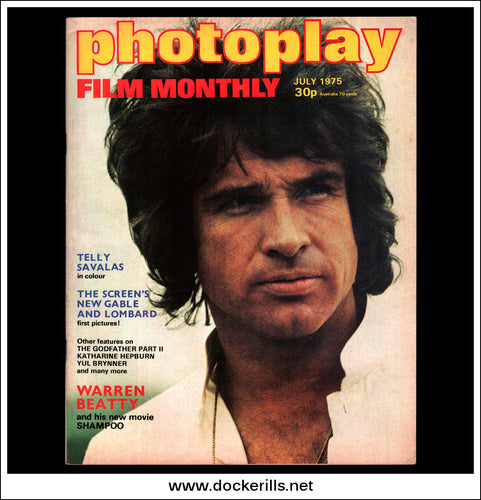 Photoplay Film Magazine, July, 1975, Vol. 26, No. 7. Cover - Warren Beatty / Shampoo.