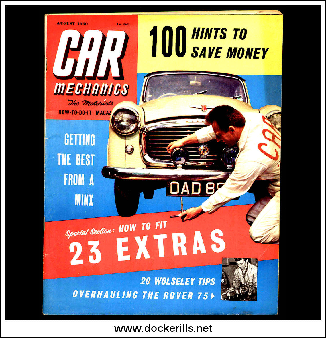 Car Mechanics Magazine August 1960. - Rover 75, Wolseley 6/80