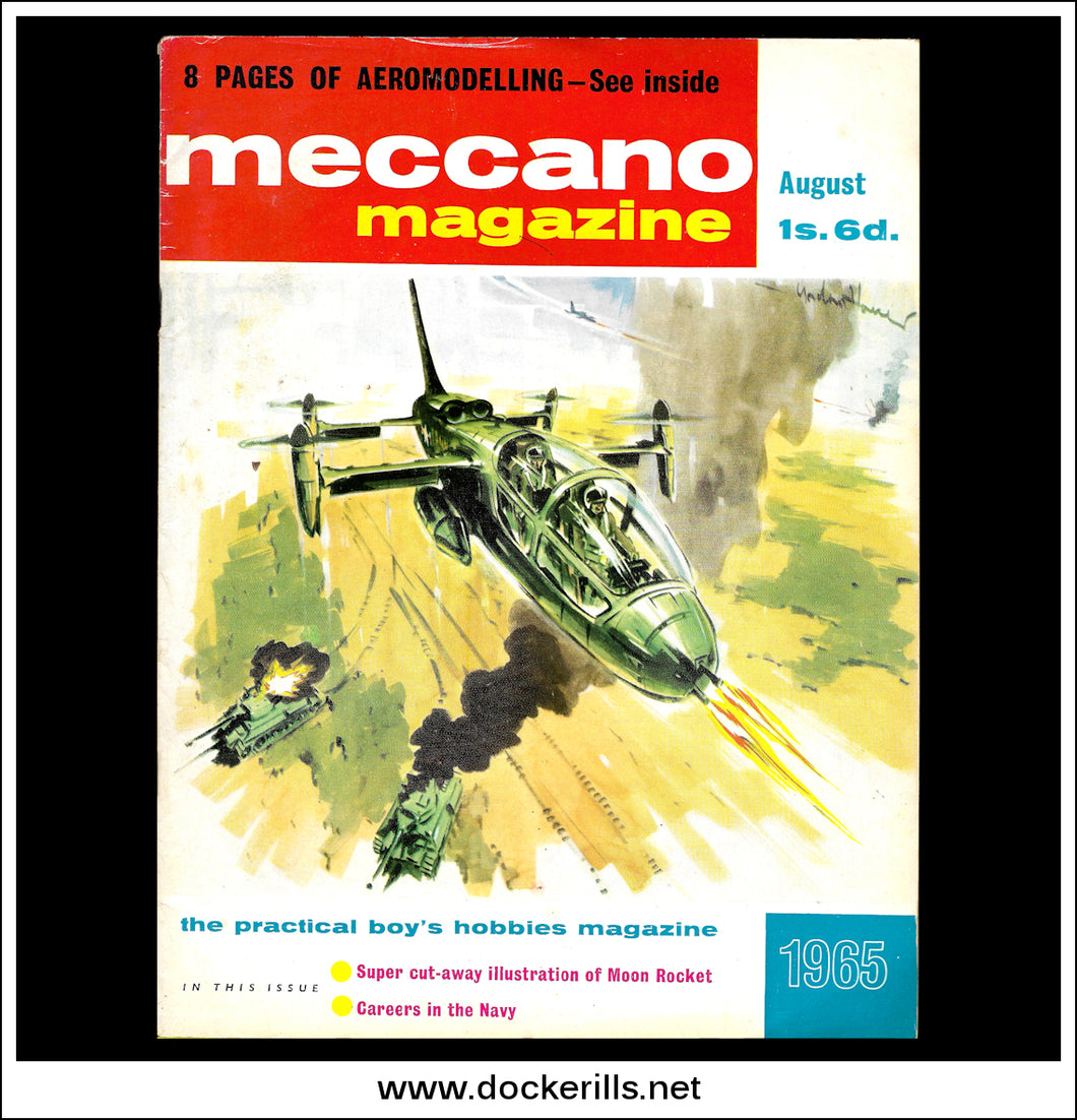 Meccano Magazine Vol. 50. No. 8 August 1965. Cover - XV/5A