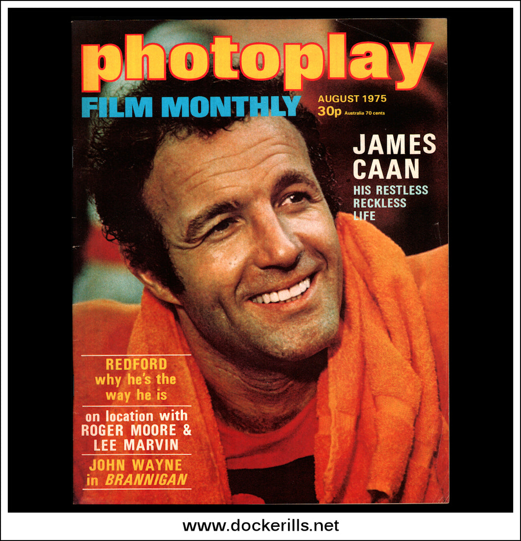 Photoplay Film Magazine, August, 1975, Vol. 26, No. 8. Cover - James Caan.